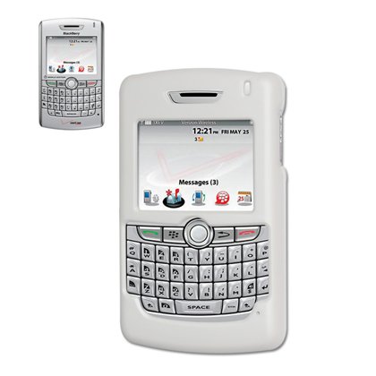 New Fashionable Perfect Fit Hard Protector Skin Cover Cell Phone Case for Blackberry 8830/8800 Sprint,US Cellular,Verizon – White