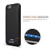 iPhone 6 Battery Case Charging Case, JOTO Slim Fit Extended Battery Case for Apple iPhone 6 4.7 Inch - 3100mAh / 150% Extra Battery [Apple MFI Certified] - External Rechargeable Protective iPhone 6 Charger Case / Best iPhone 6 Charging Case / Extended iPhone 6 Backup Power Bank Battery Pack Cover Cases, (iPhone 6 Battery Pack / iPhone 6 Power Case / iPhone 6 USB Juice Bank / iPhone 6 Battery Charger) [Black / Black]