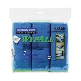 WYPALL Cloths w/Microban, Microfiber, 15-3/4 x 15-3/4, Blue, 6/Pack