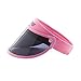 Sovis Kids Sized Pink Over 97% Uva&b Facial Protection Solar Visor Worldwide Patented