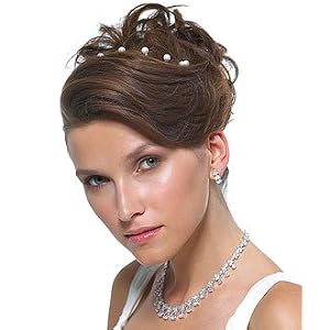 Jewel Hair Twists - Red Swarovski Crystals - 12 per package