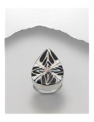 Resin Ring In 92.5 Sterling Silver