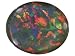 Jewelry : 12X10MM OVAL SYNTHETIC GILSON BLACK OPAL TRIPLET