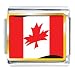 Canada Flag Italian Charm Bracelet Bracelet Link Canada Flag Italian Charm Bracelet Bracelet Link