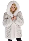 Hooded Fox Jacket - Chevron Design