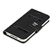 Table Talk H�lle f�r Apple iPhone 4 / 4S in SCHWARZ - Anrufe annehmen und Uhrzeit sehen ohne die H�lle aufzuklappen von kwmobile