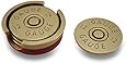 Four Piece 12 Gauge Shotgun Shell Coaster Set W/ Base