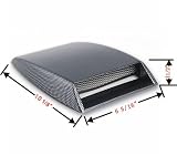 Universal Carbon Bonnet Air Duct Scoop Flow Intake Turbo Hood Vent Decorative Cover Grille For Acura Legend RL TL TSX ZDX MDX RDX RSX Integra