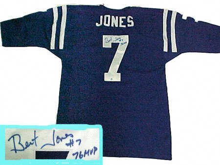 Bert Jones Baltimore Colts Autographed Blue Throwback Jersey