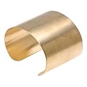Solid Brass Flat Cuff Bracelet Base 50.8mm (2 Inch) Wide (1 Piece)