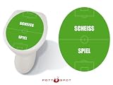 Pott Spot - Klodeckelaufkleber, Motiv: Scheiss Spiel