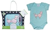 Baby Dry Goods 020-05 One piece undershirt-Pacifier Clip Boxed Set- poodle