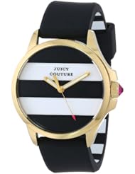 Juicy Couture Womens 1901098 Jetsetter Black and White Stripe Dial Watch