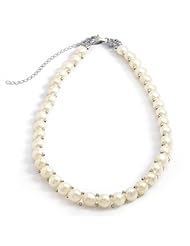 14 + 3 Inch Extension Cultured Freshwater Pearl Choker Necklace