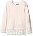 The Children's Place Girls' Little Lace Hem Sweaterknit Top, Desert Pink, Small/5/6