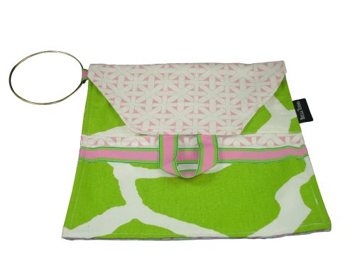 Bella Tunno Diaper Ditty Wristlet Key Lime Giraffe
