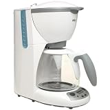 Braun KF580  AromaDeluxe 10-Cup TimeControl Coffemaker, White