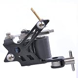 Wisdom Style Design Shape Tattooing Product Supply Tattoo Gun Machine Tool Kit Set Equipment Device Facility Iron 12 Wrap Coil Black - Thor