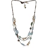 in2 Design ?Sofie? Aqua Stone, Pearl Clasp Nec