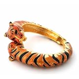 Kenneth Jay Lane Siberian Tiger Bypass Bracelet