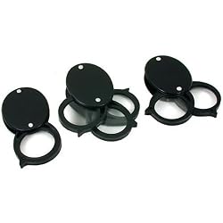 3 5x 10x 15x Folding Magnifiers Stamp Coin Loupe Tools