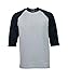 Proclub Men's 3/4 sleeve baseball shirt