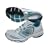 New Balance Women's White /Pagoda Blue Wide Fit Trainer