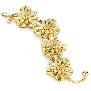 Kate Spade New York "Swim Team" Flower Bracelet In Gold