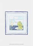 Frog with Plaid I by Megan Meagher poster print,9.5 in. x 13 in.