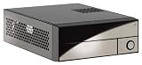 JCP Mini-ITX PC Gehäuse PSU (1x 5,25 externe HDD, 60 Watt) schwarz