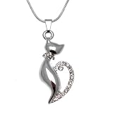 Acosta - Small Cat Necklace with Crystal Accents