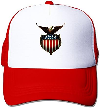 Crazy Cool Vintage Patriotic Bald Eagle With Flag Caps Mesh Adjustable Unisex Strapback Hat Winter Hats