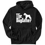 Sweatshirt Black  The Dogfather Miniature Schnauzer  Dog