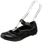 Demonia by Pleaser Women's Daisy-07 Mary-Jane Flat,Black PU-Velvet,7 M US