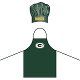 Green Bay Packers NFL Barbeque Apron and Chef's Hat