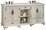Charleston Double Sink Cabinet With White Granite Top, WHITE GRANITE, IVORY 41LYLQv5BbL. SL160 Charleston Double Sink Cabinet With White Granite Top, WHITE GRANITE, IVORY