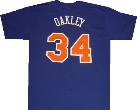 New York Knicks Charles Oakley Hardwood Classics Throwback T Shirt
