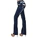 Sexy Couture S200-PB Women's Stitched Embroidery Flap Pocket Bootcut Jeans