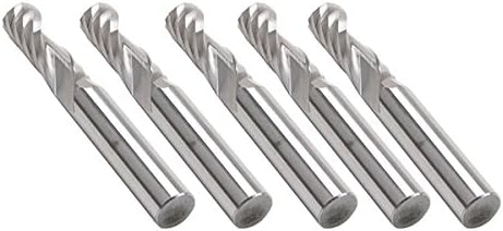 Carbide CNC Router Bits Single Flute Spiral Cutting Cutter 6mm x6mm x22mm 5pcs/set