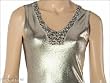 David Cline V-Neck Tank with Silver Foil & Crystals