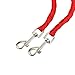 ColorPet Double Red Dog Leash For Two Dogs