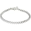 14K White Gold Diamond Tennis Bracelet - 5.00 Ct.