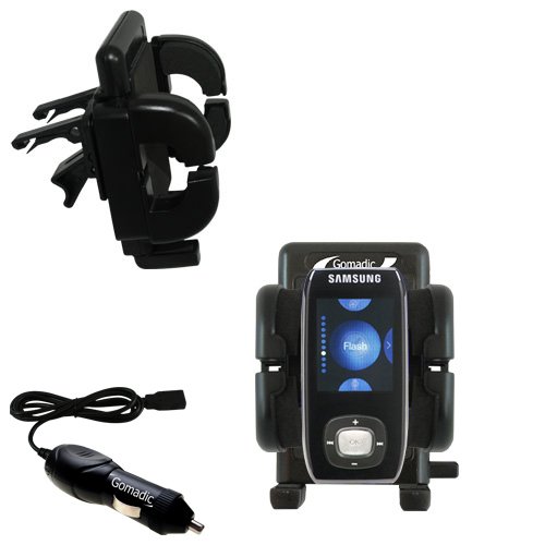 Samsung Yepp YP-T9 1GB Auto Vent Holder with Car Charger - Uses Gomadic TipExchange