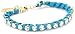 Ettika Gold Colored Rhinestone Chain and Turquoise title=