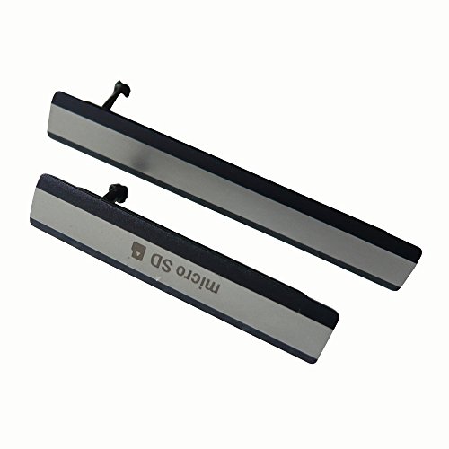 Dogxiong 100% Genuine Black Water-Proof Micro USB Sim Card SD Memory Card Slot Port Cover For Sony Xperia Z2 D6502/3