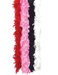 California Costume Feather Boas Solid 60113 (RED,ONE SIZE)