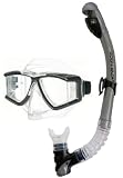 41LYXR2lasL. SL160  Snorkeling Scuba Panoramic Dive Mask with Dry Snorkel, Snorkeling Set Titanium