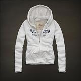 Hollister Co. ホリスター レディース ボア付 パーカー アウター [クリーム/ロゴ&アップリケ] 並行輸入品