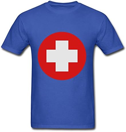 Cross Blue Printed Creative Men Medium