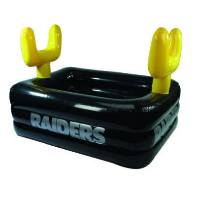 Oakland Raiders NFL Inflatable Field Kiddie Pool w/Goal Posts (60x48x22)